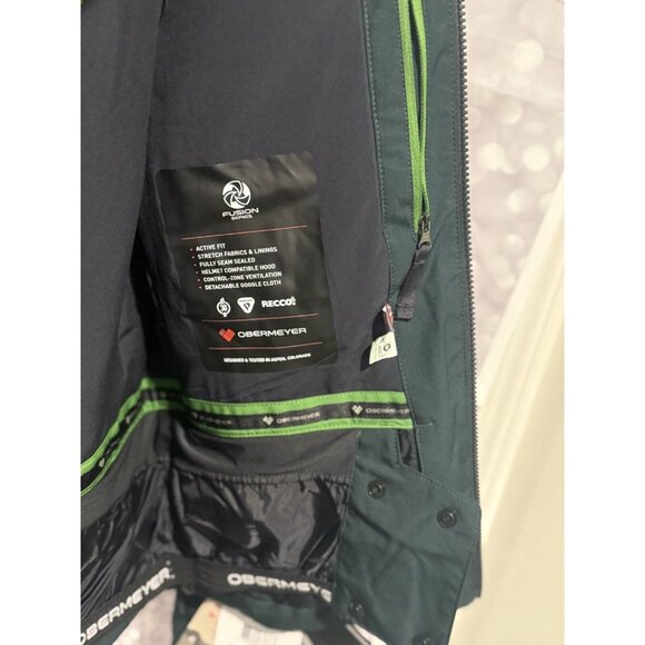 NWT Obermeyer Night Ops Charger  Waterproof/ Recco Jacket - Small - Picture 5 of 14